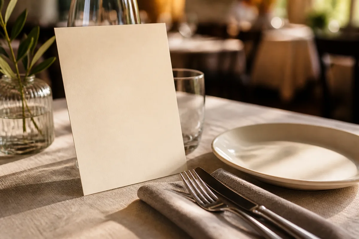 Carte de restaurant : marges, saisons et lisibilité