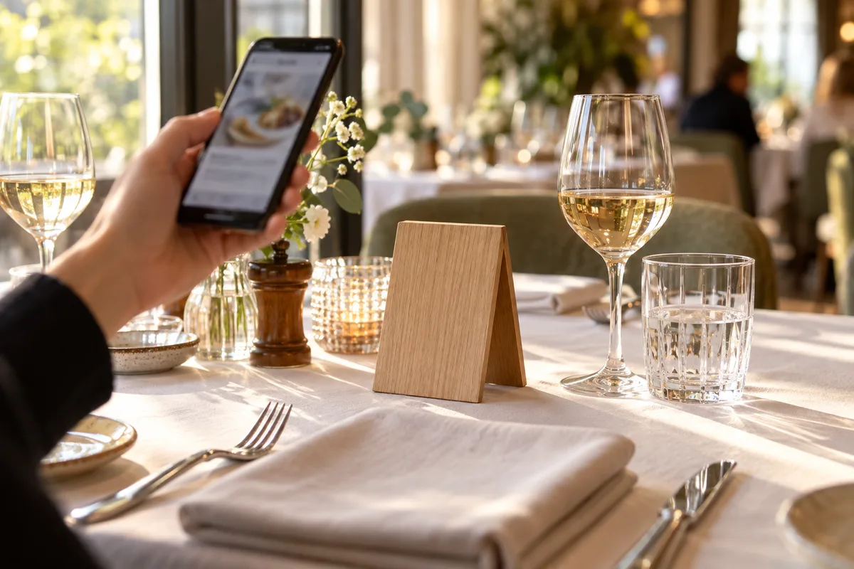 Carte de restaurant en QR code : page mobile ou PDF